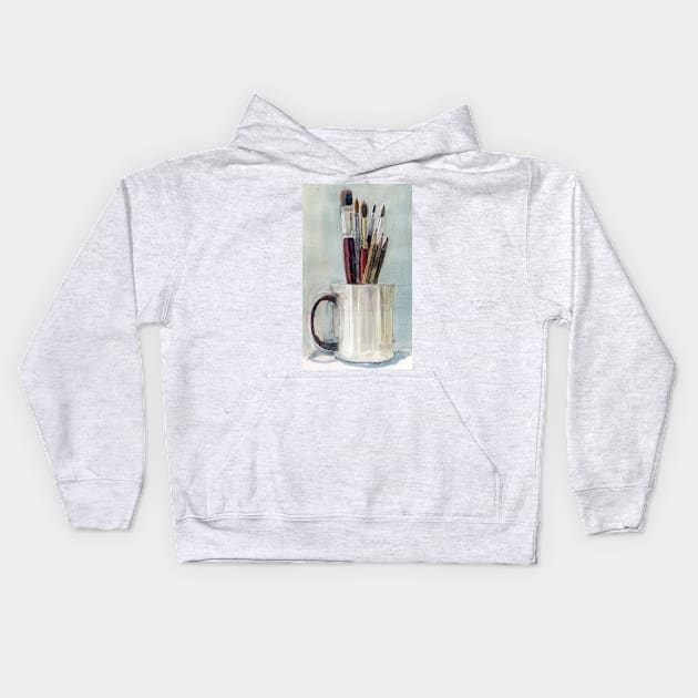 Coffee Mug Kids Hoodie by dfrdesign